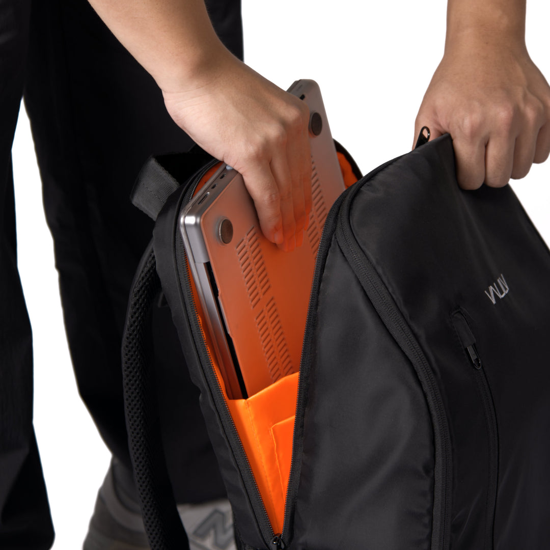 VAULV All-Day Backpack 020 (Black-Orange)