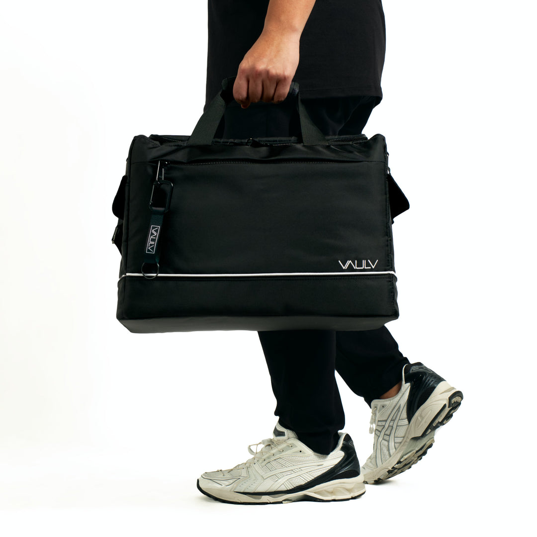 VAULV Compact Duffle 015 (Black-White)