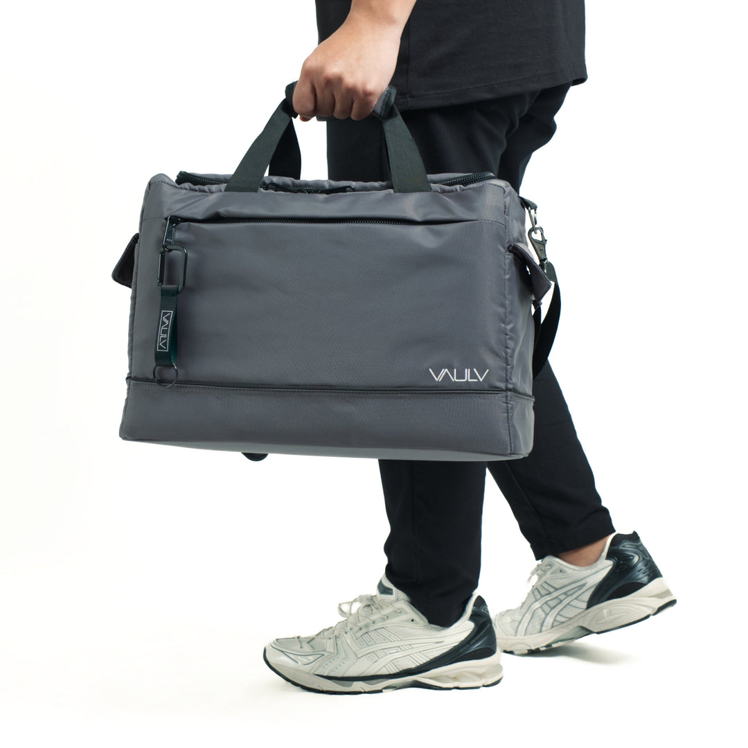 VAULV Compact Duffle 015 (Gray-Black)