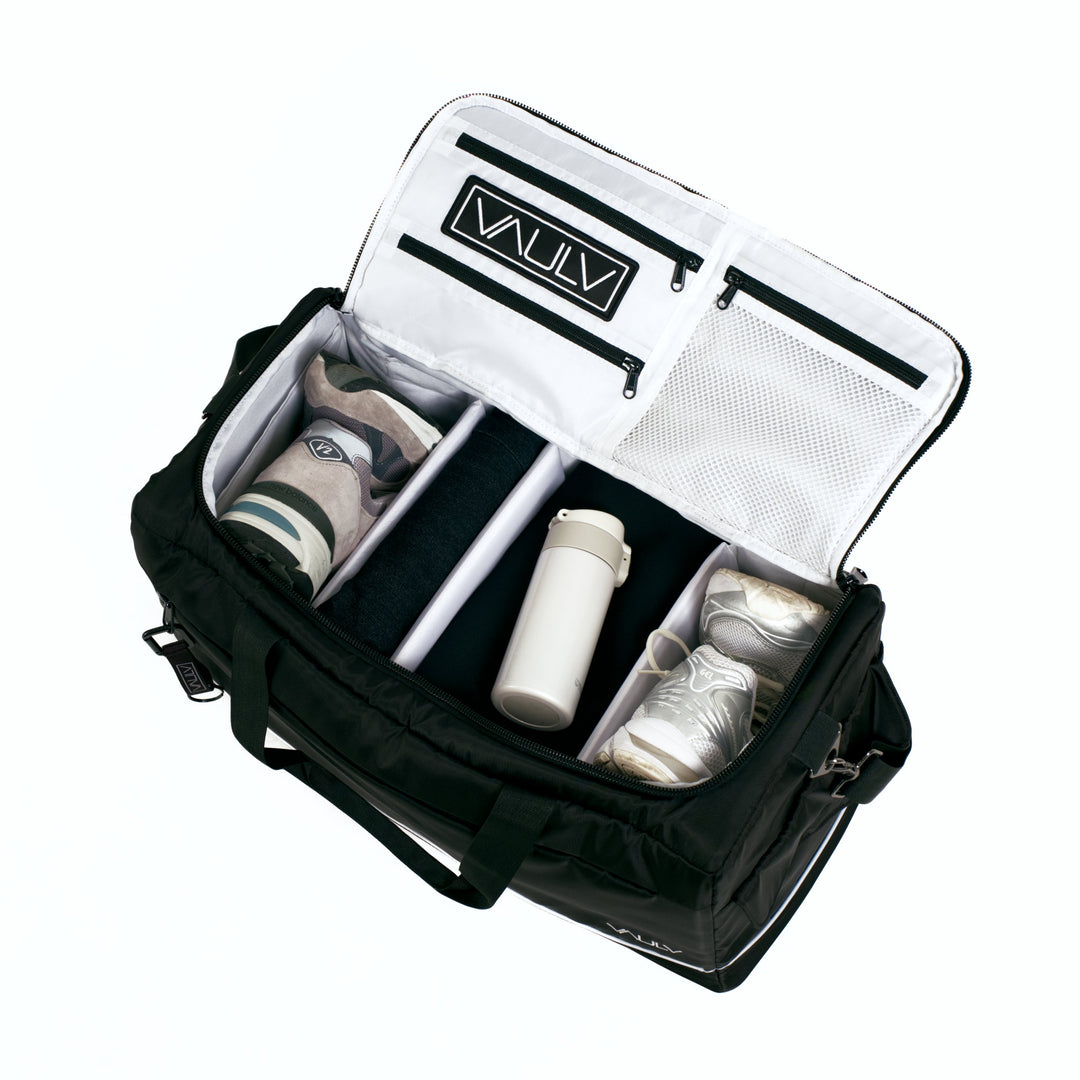 VAULV Compact Duffle 022 (Black-White)