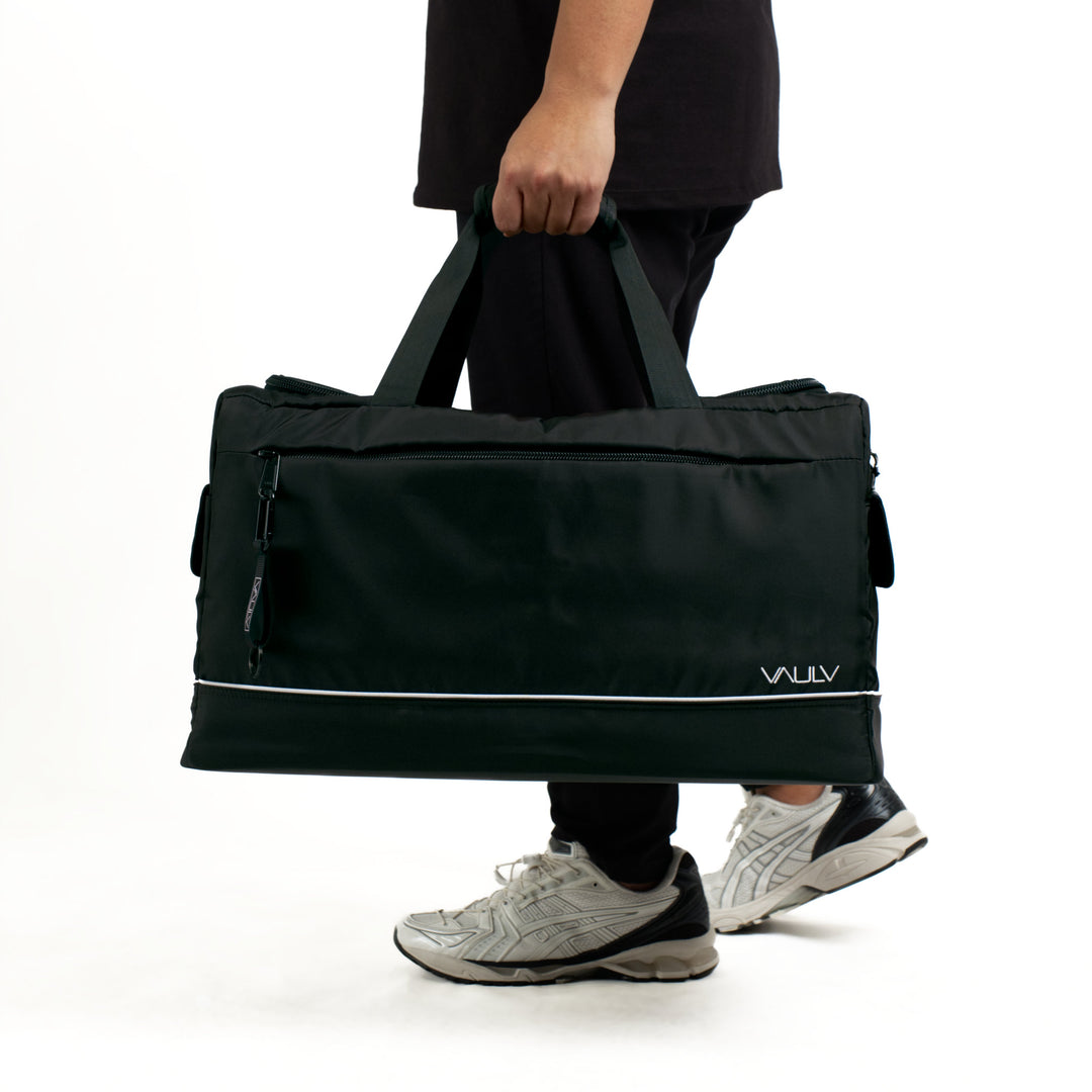 VAULV Compact Duffle 022 (Black-White)