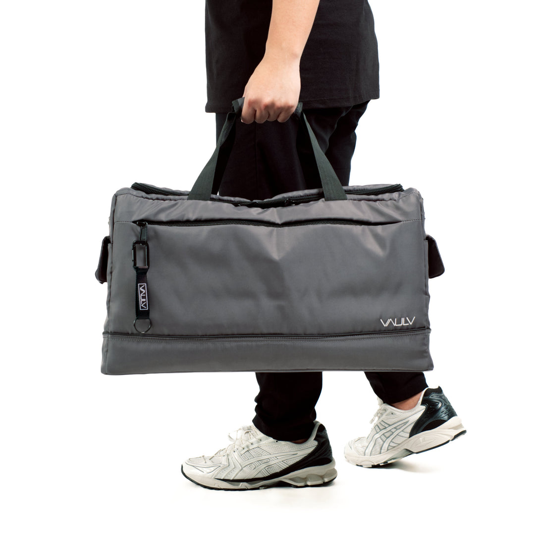 VAULV Compact Duffle 022 (Gray-Black)