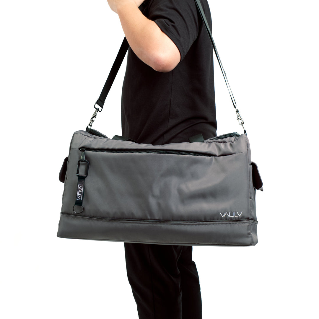 VAULV Compact Duffle 022 (Gray-Black)