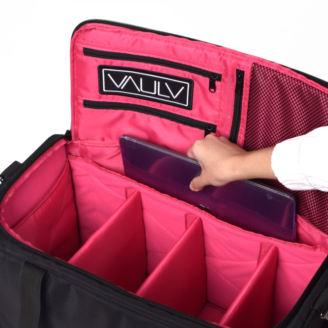 VAULV Duffle 022 (Black-Magenta)