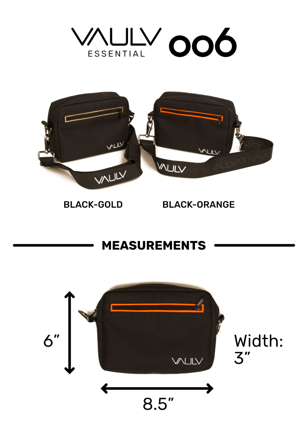 VAULV Essential 006 (Black-Orange)